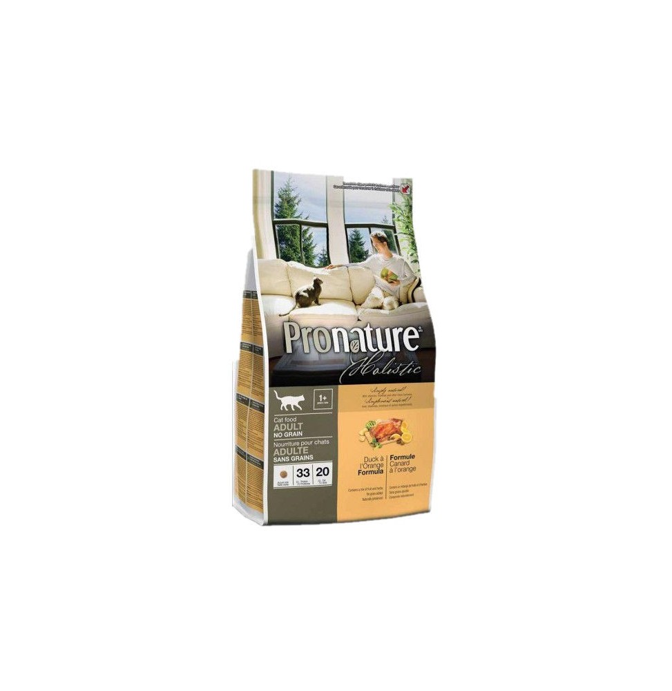 Pronature Holistic Cat Duck a lOrange 2.72kg grain-free cat food