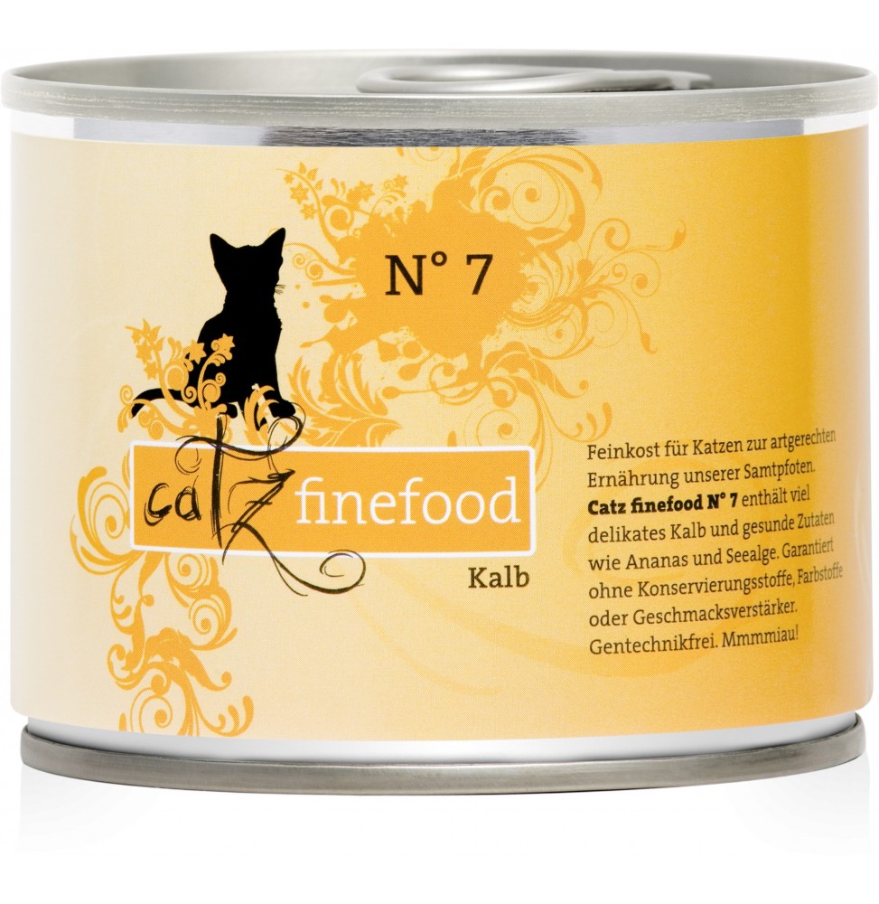 Catz finefood No.7 wołowina & cielęcina 200g mokra karma dla kota