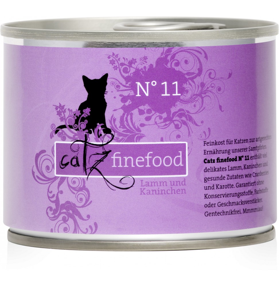 Catz finefood No.11 lamb & rabbit 200g wet cat food