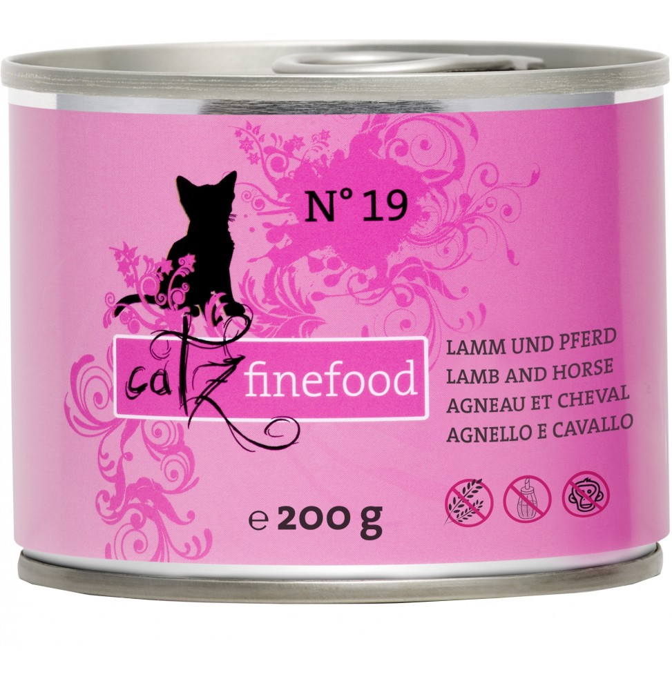 Catz finefood No.19 lamb & horse 200g wet cat food