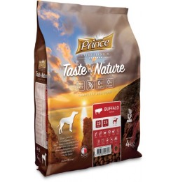 Prince Taste of Nature Bizon 4 kg getreide- und hühnerfreies Futter für ausgewachsene Hunde und Welpen aus Bisonfleisch