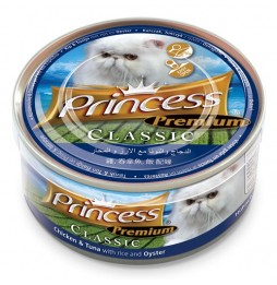 Princess Premium Chicken Thunfisch Austern 170g Nassfutter für Katzen