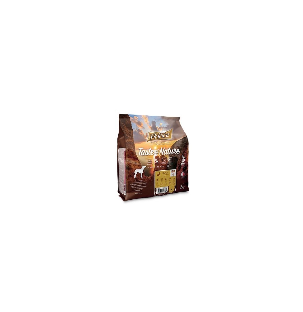 Prince Taste of Nature dog food made of duck meat 2kg, grain-free, chicken-free
