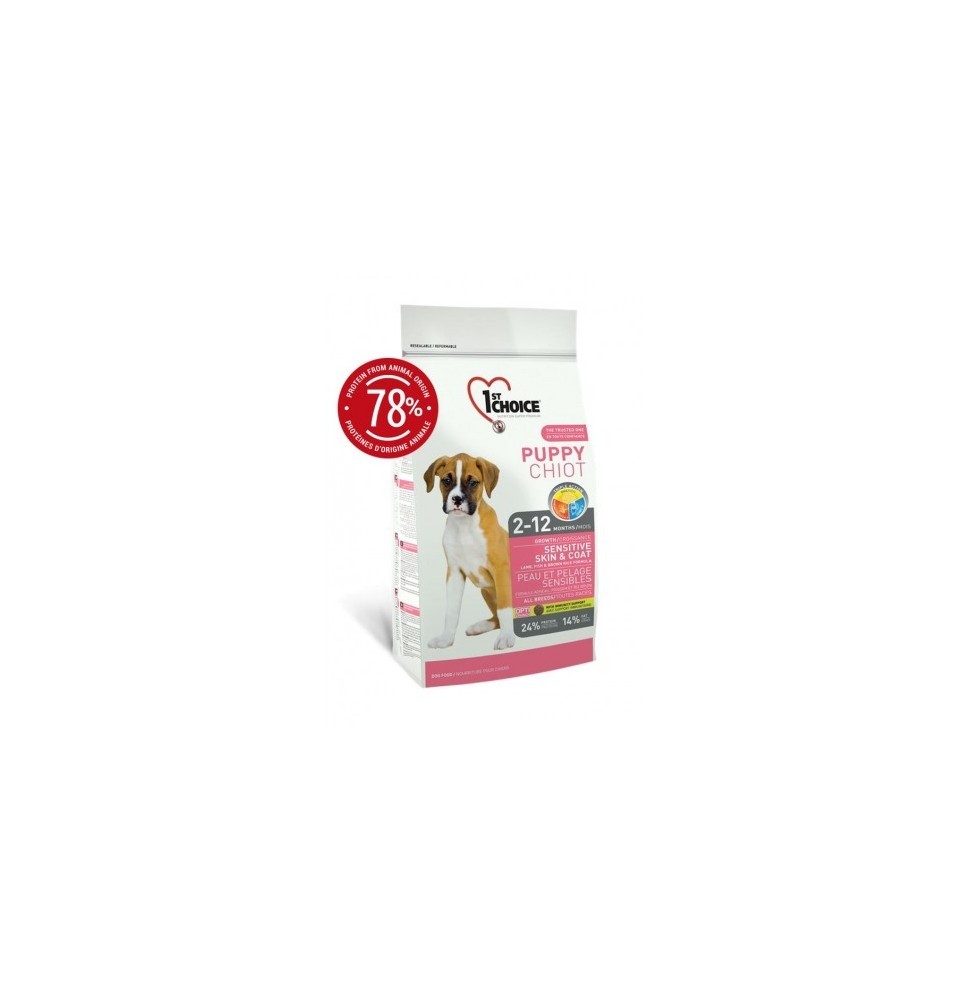 1st Choice Puppy Sensitive Skin & Coat 2,72 kg Futter für Welpen