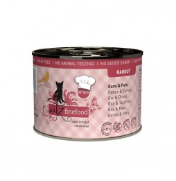 Catz Finefood Ragout No 603 - goose with turkey with broccoli and pear 180g wet cat food