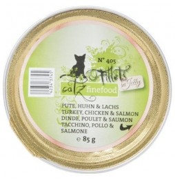 Catz Finefood Filet N.405 Turkey Salmon tray 85g wet cat food