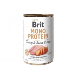 Brit Mono Protein Turkey 400g wet dog food with turkey