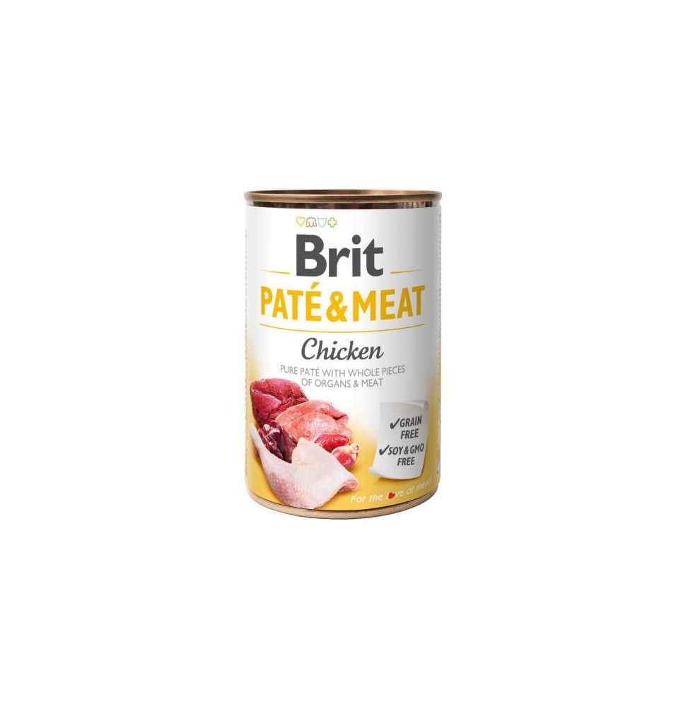 Brit Pate&Meat Chicken 400g Wet food for dogs