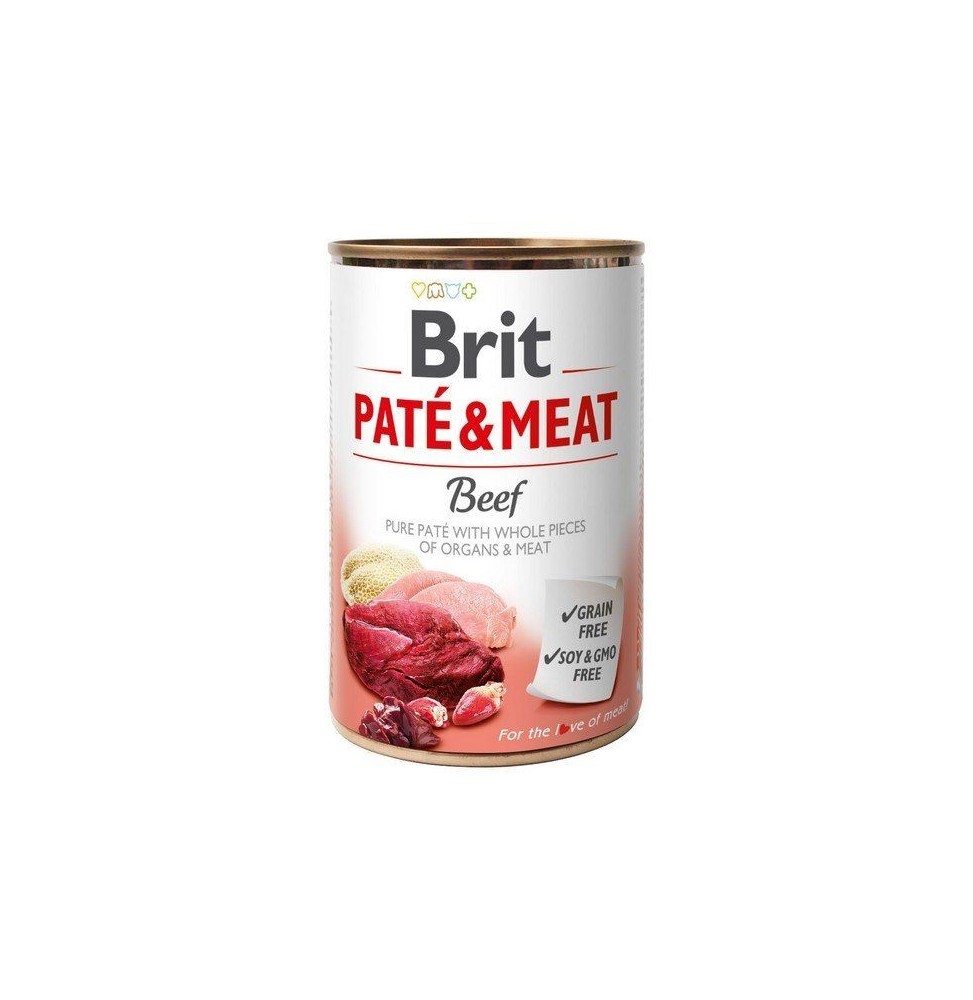Brit Pate&Meat Beef 800g Wet food for dogs