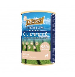 Prince Premium Classic Truthahn mit Huhn und Gemüse 400g Nassfutter für Hunde