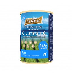 Prince Premium Classic Tuna with chicken, seaweed and linseed oil 400g wet dog food