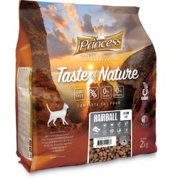 Princess Taste of Nature Ultra Premium Hairball z Łososiem  2kg dla kota bez zbóż