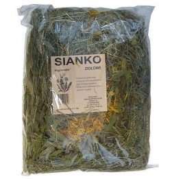 Węgrowskie HAY with mint 400g for rodents and rabbits