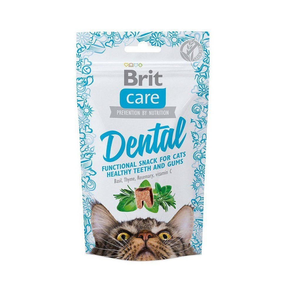 Brit Care Cat Snack Dental 50g pamlsek pro kočky
