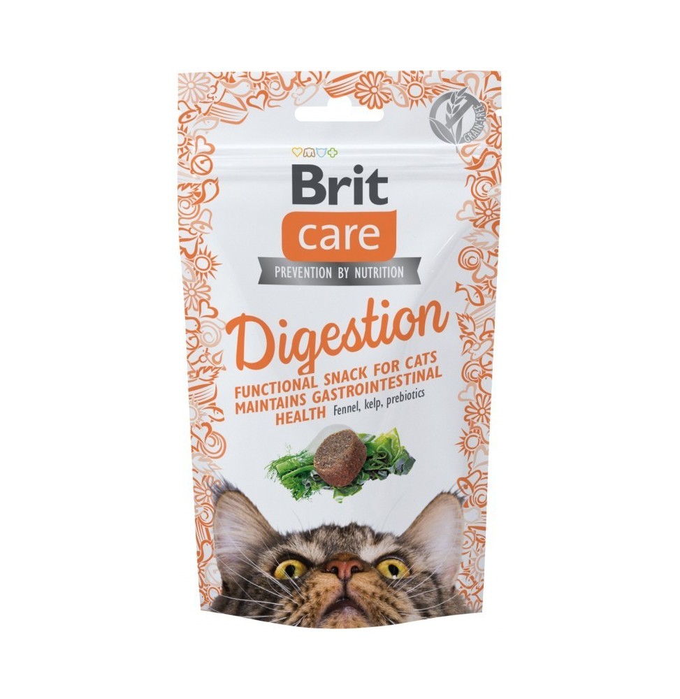 Brit Care Snack Digestion 50g Delikatesse für Katzen – Verdauungsunterstützung