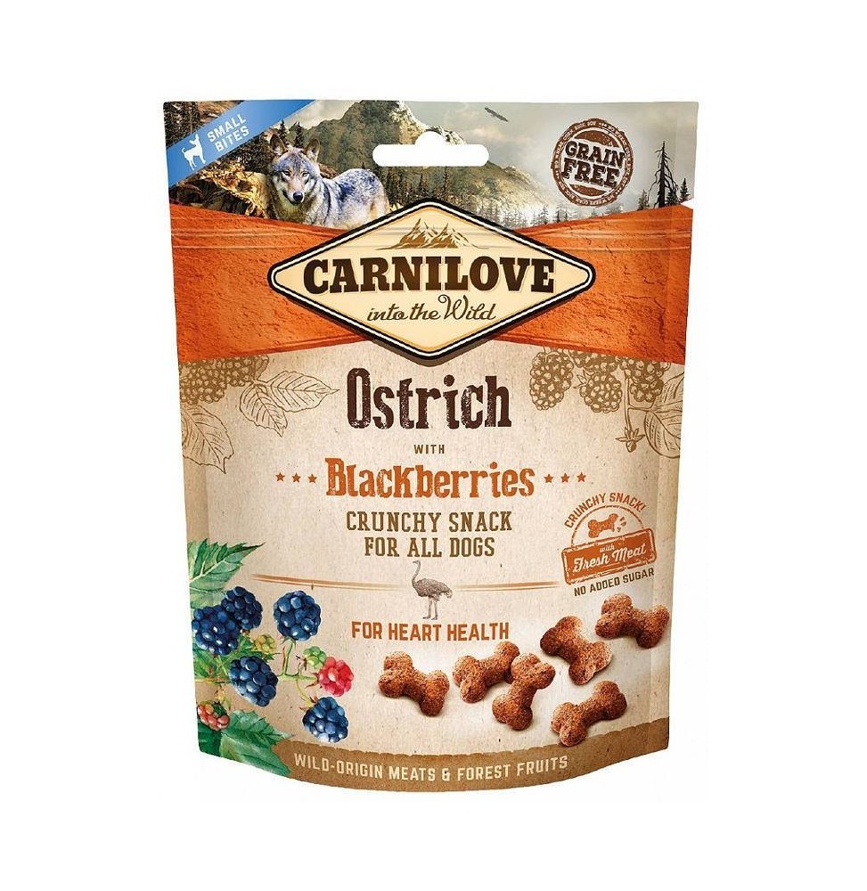 Carnilove Dog Snack Ostrich with Blackberries 200g delicacy for dogs