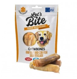 Brit Let's Bite Chewbones Kabeljauhaut 135g Kauknochen mit Fisch für Hunde