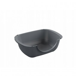Rotho BELLA cat litter box, element, dimensions 560x395x190, anthracite color