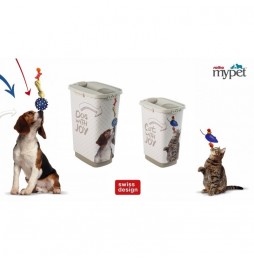 Rotho CODY 25 litrów PET Dog with joy pojemnik na suchą karmę dla psa