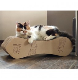 Cardboard cat scratcher, medium size