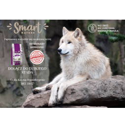 Smart Nature Dog Hypoallergenic Duck 2kg karma dla psa bez zbóż z mięsa kaczki, bez kurczaka Veterinary Approved