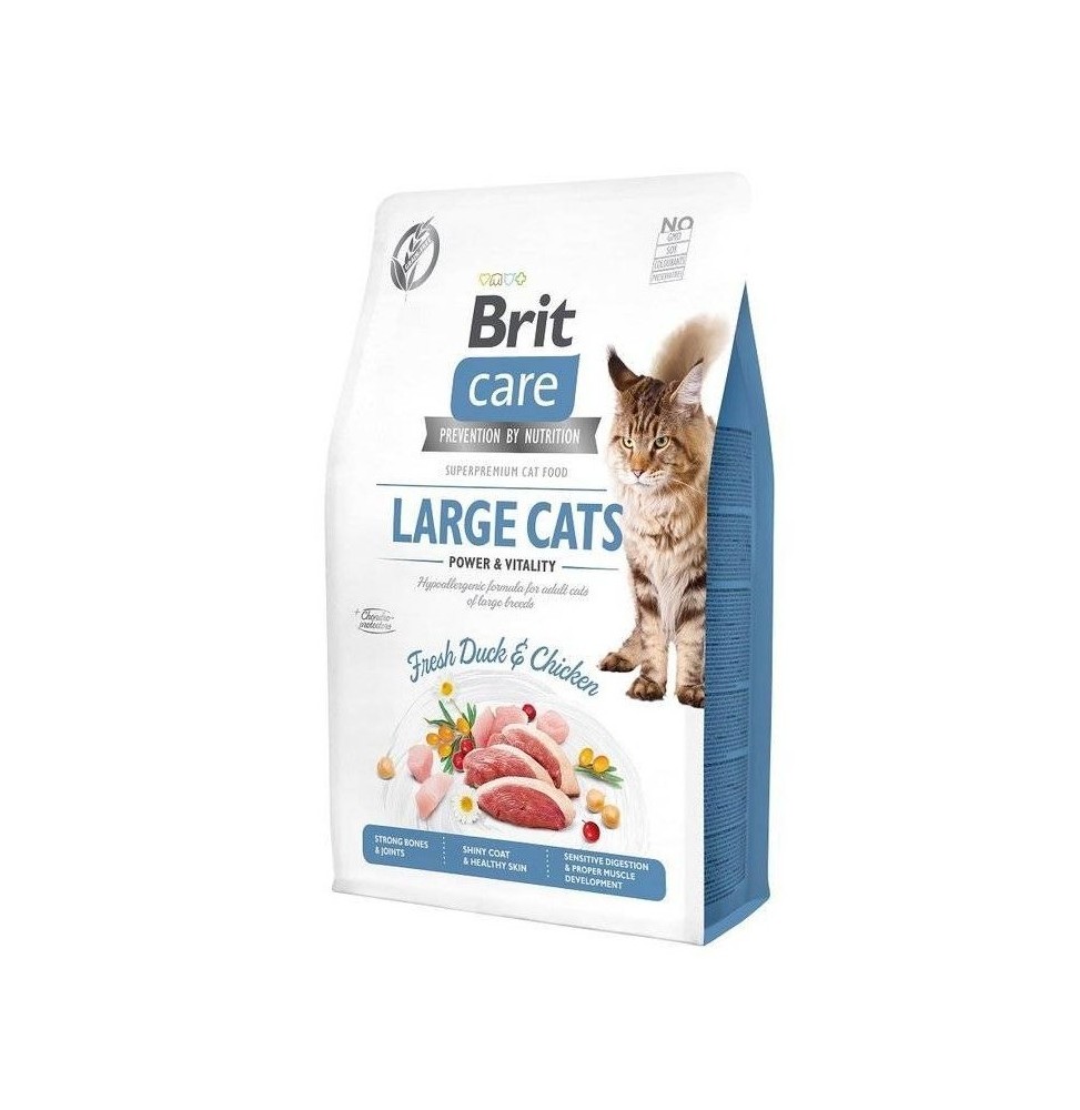 Brit Care CAT GRAIN-FREE LARGE CATS 2kg dry cat food