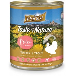 Prince Paleo Turkey & Trout 800 gr wet dog food