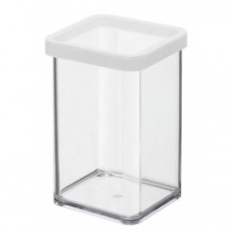 Rotho Square container 1.0 l LOFT transparent/white