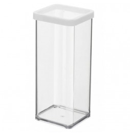 Rotho Square container 1.5 l LOFT transparent/white