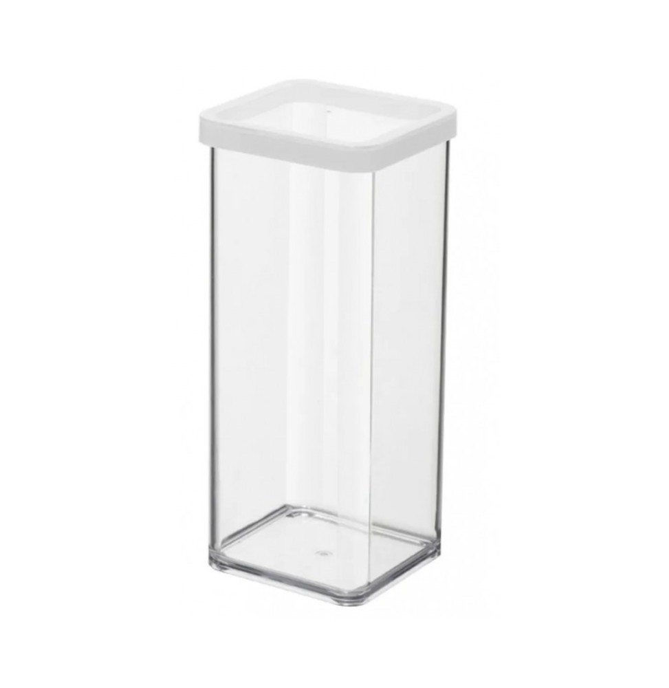 Rotho Square container 1.5 l LOFT transparent/white