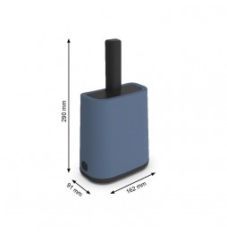 Rotho Spatula with stand + bags, color: blue