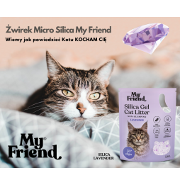 My Friend Silica Lavender 3,8L Żwirek silikonowy dla kota zapach lawendy