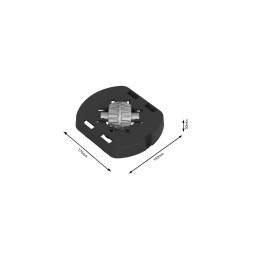 Rotho ALBRIS | Adapter z kółkami do  pojemnika 45 L czarny